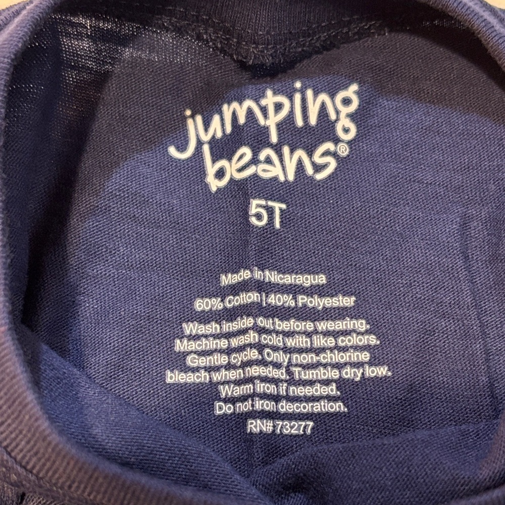 Jumping Beans Shark Graphic 2 Tee Set Boys Casual Green Blue 5T NWT - Picture 4 of 6